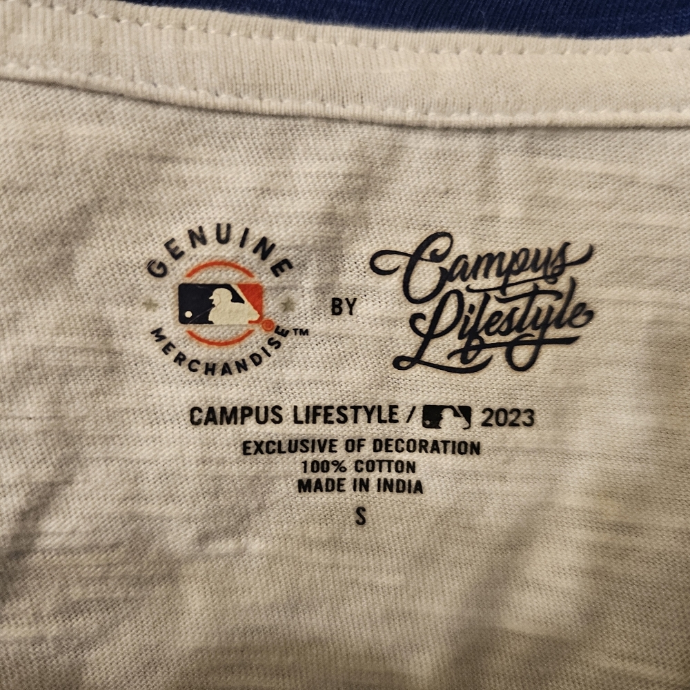 NWT Chicago Cubs 3/4 sleeve shirt. SZize:S. - Picture 4 of 6